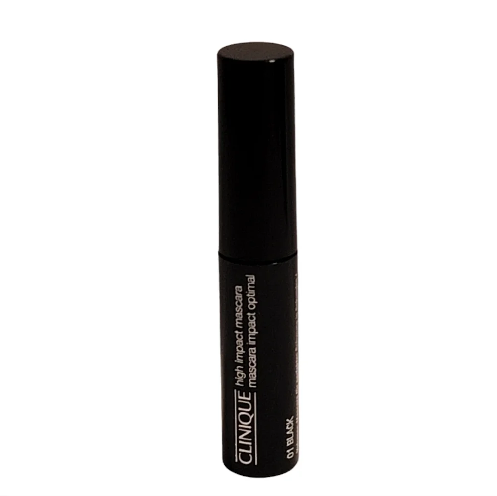 Clinique Cosmetics High Impact Black Mascara Sample Travel Size Eye Makeup